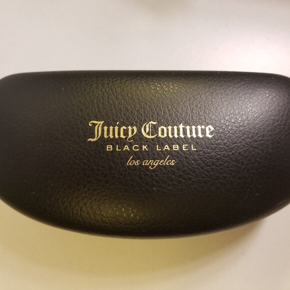 Juicy Couture Black Clamshell (Sun)glasses Case w/ Cloth